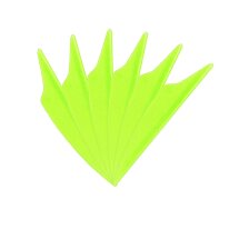 6-er Pack Hawk Dolphin Vanes 2,5" Neon-Grün