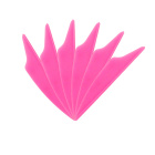 6-er Pack Hawk Dolphin Vanes 2,5" Neon-Pink