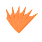 6-er Pack Hawk Dolphin Vanes 2,5" Hell-Orange