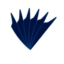 6-er Pack Hawk Dolphin Vanes 2,5" Dunkelblau