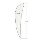 6-er Pack Hawk Naturfeder Streamline 2,5" Grün