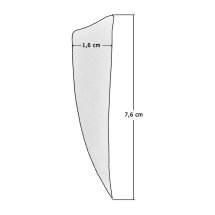 6-er Pack Hawk Naturfeder Shield 3" Schwarz