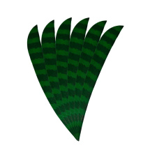 6-er Pack Hawk Naturfedern gestreift 5" Streamline...