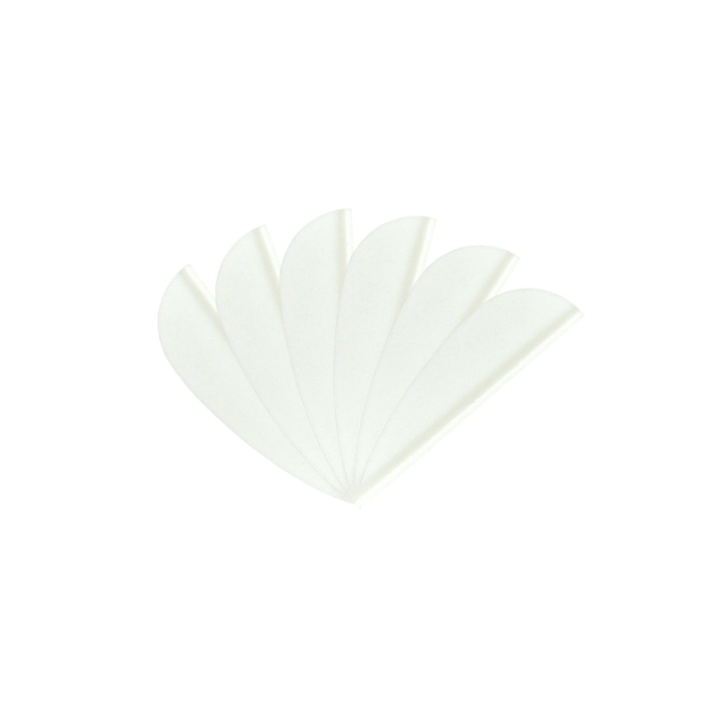 6-er Pack Hawk TPU Streamline Vanes 1,5" Weiß