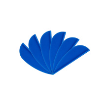6-er Pack Hawk TPU Streamline Vanes 1,5" Blau