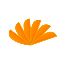 6-er Pack Hawk TPU Streamline Vanes 1,5" Orange
