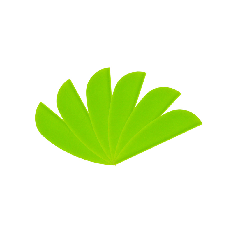 6-er Pack Hawk TPU Streamline Vanes 1,5" Lime
