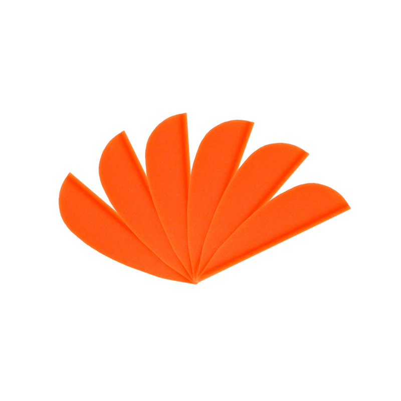 6-er Pack Hawk TPU Streamline Vanes 1,5" Neon-Orange