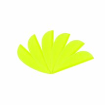 6-er Pack Hawk TPU Streamline Vanes 1,5" Neon-Grün