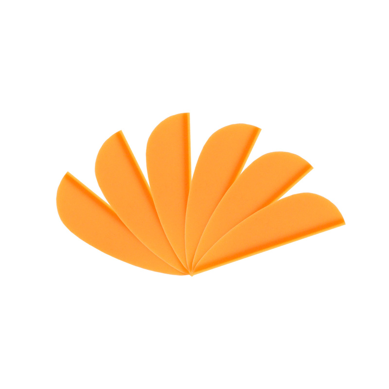 6-er Pack Hawk TPU Streamline Vanes 1,5" Hell-Orange