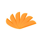 6-er Pack Hawk TPU Streamline Vanes 1,5" Hell-Orange