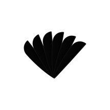 6-er Pack Hawk TPU Streamline Vanes 1,75" Schwarz