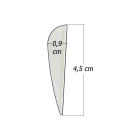 6-er Pack Hawk TPU Streamline Vanes 1,75" Blau