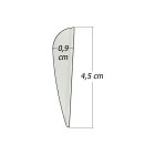 6-er Pack Hawk TPU Streamline Vanes 1,75" Dunkelrot