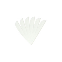 6-er Pack Hawk TPU Streamline Vanes 2,5" Weiß