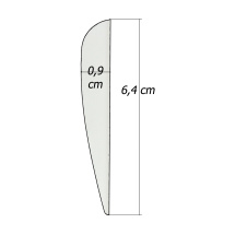 6-er Pack Hawk TPU Streamline Vanes 2,5" Grün