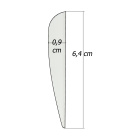 6-er Pack Hawk TPU Streamline Vanes 2,5" Grün
