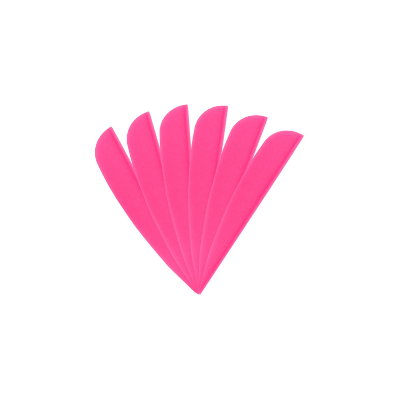 6-er Pack Hawk TPU Streamline Vanes 2,5" Neon-Pink