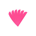 6-er Pack Hawk TPU Streamline Vanes 2,5" Neon-Pink