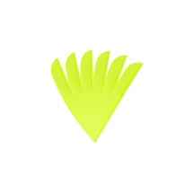 6-er Pack Hawk TPU Streamline Vanes 2,5" Neon-Gelb