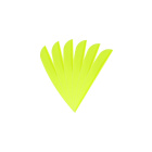 6-er Pack Hawk TPU Streamline Vanes 2,5" Neon-Gelb