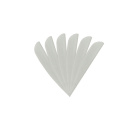 6-er Pack Hawk TPU Streamline Vanes 2,5" Hellgrau