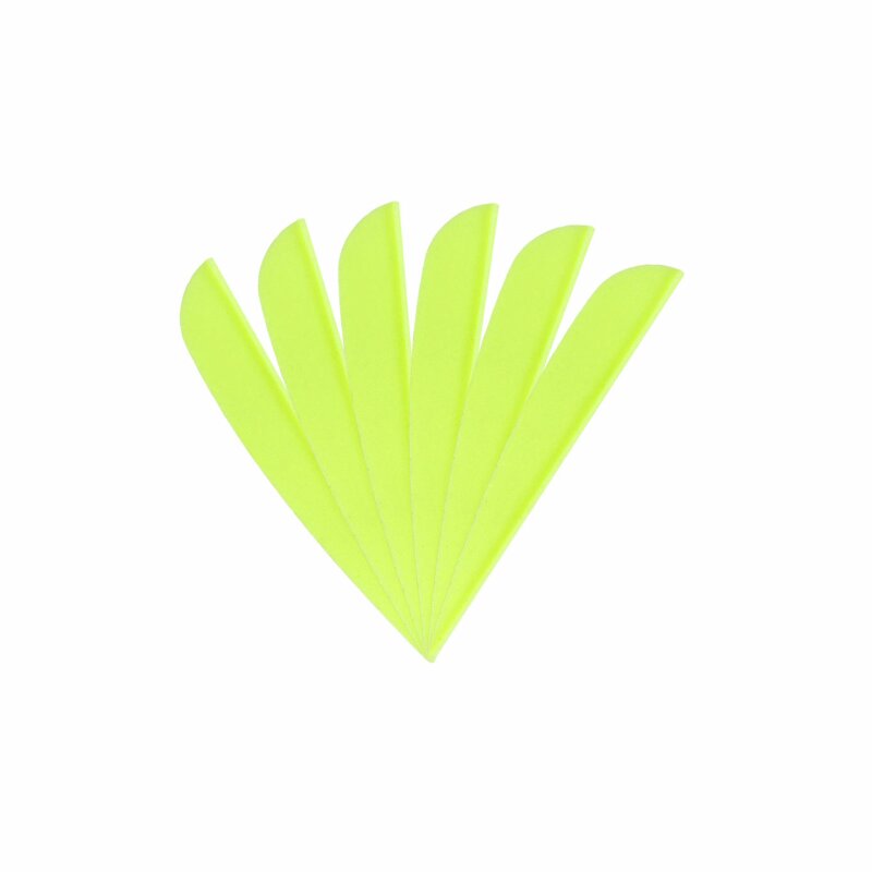 6-er Pack Hawk TPU Streamline Vanes 2,75" Neon-Grün