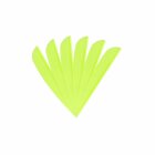 6-er Pack Hawk TPU Streamline Vanes 2,75" Neon-Grün