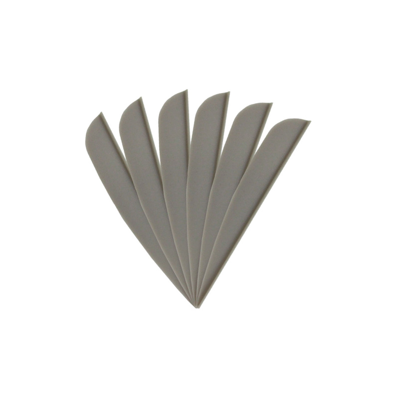6-er Pack Hawk TPU Streamline Vanes 2,75" Dunkelgrau