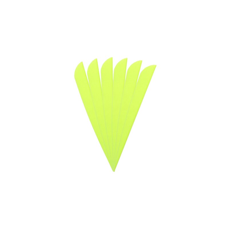 6-er Pack Hawk TPU Streamline Vanes 5" Neon-Grün