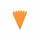 6-er Pack Hawk TPU Streamline Vanes 5" Hell-Orange