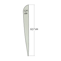 6-er Pack Hawk TPU Streamline Vanes 5" Dunkelrosa