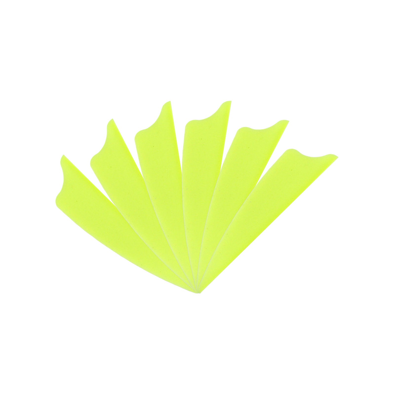 6-er Pack Hawk D2 TPU Shield Vanes 1,75" Neon-Gelb
