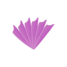 6-er Pack Hawk D2 TPU Shield Vanes 2" Lila
