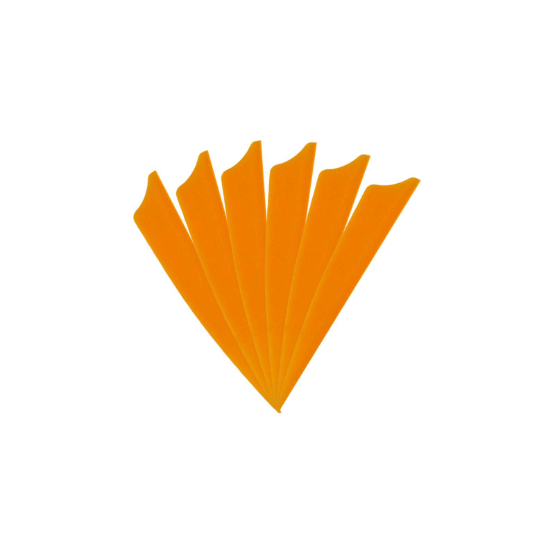 6-er Pack Hawk D2 TPU Shield Vanes 2,5" Orange