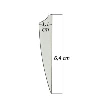 6-er Pack Hawk D2 TPU Shield Vanes 2,5" Gelb