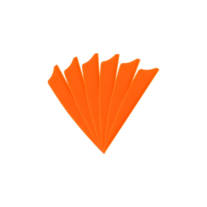 6-er Pack Hawk D2 TPU Shield Vanes 2,5" Neon-Orange