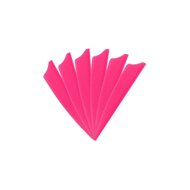 6-er Pack Hawk D2 TPU Shield Vanes 2,5" Neon-Pink