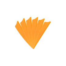 6-er Pack Hawk D2 TPU Shield Vanes 2,5" Hell-Orange