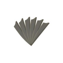 6-er Pack Hawk D2 TPU Shield Vanes 2,5" Dunkelgrau