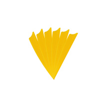 6-er Pack Hawk D2 TPU Shield Vanes 3" Sonnengelb