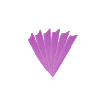 6-er Pack Hawk D2 TPU Shield Vanes 3" Lila