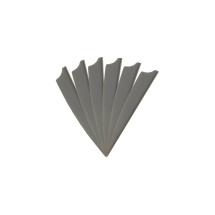 6-er Pack Hawk D2 TPU Shield Vanes 3" Dunkelgrau