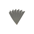 6-er Pack Hawk D2 TPU Shield Vanes 3" Dunkelgrau