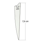 6-er Pack Hawk D2 TPU Shield Vanes 3" Dunkelgrau