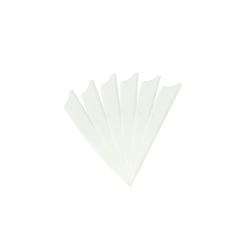 6-er Pack Hawk D2 TPU Shield Vanes 4" Weiß