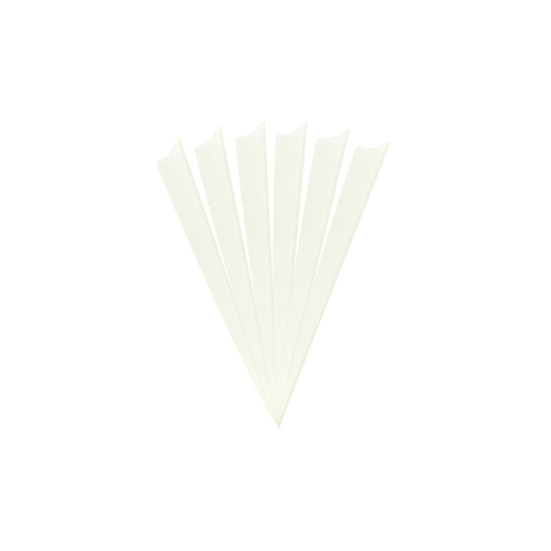 6-er Pack Hawk D2 TPU Shield Vanes 5" Weiß