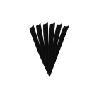 6-er Pack Hawk D2 TPU Shield Vanes 5" Schwarz