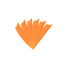 6-er Pack Hawk TPU Shield Vanes 1,75" Hell-Orange