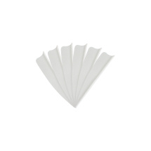 6-er Pack Hawk TPU Shield Vanes 2" Weiß